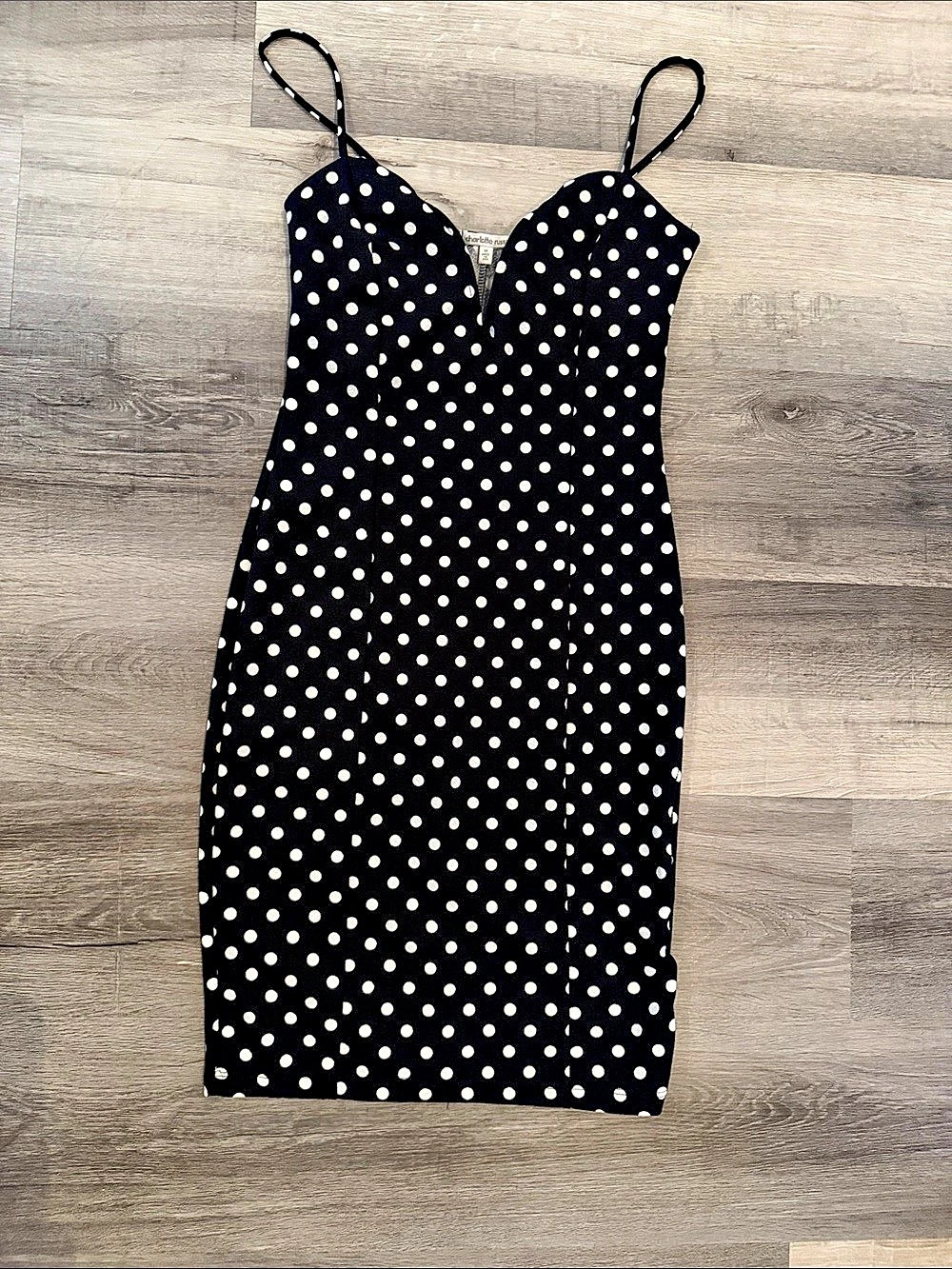 Charlotte Russe Polka Dot Mini Dress Size Medium